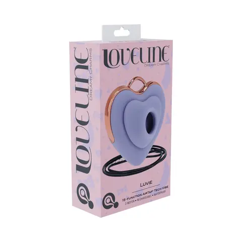 LoveLine Luvie AirTapTech Rechargeable Vibrator Waterproof in Lavender