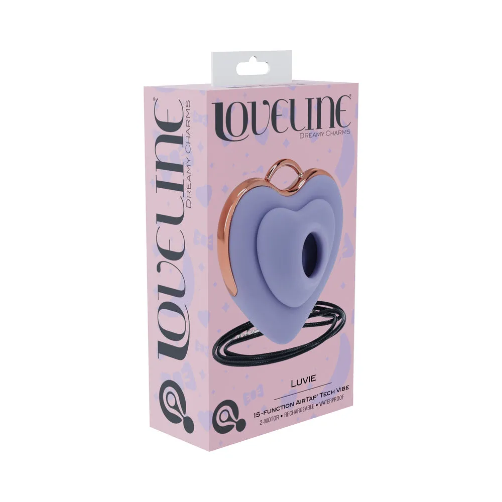 LoveLine Luvie AirTapTech Rechargeable Vibrator Waterproof in Lavender