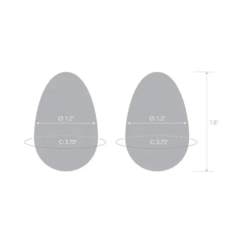 Glas 2-Piece Glass Yoni Egg Set