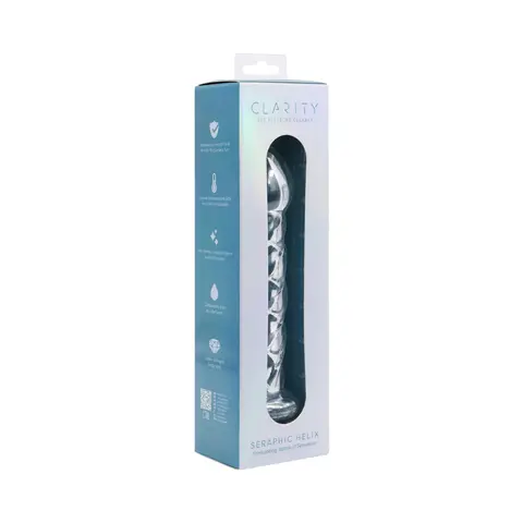 Clarity Seraphic Helix Glass Dildo