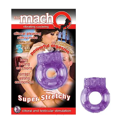 Macho Vibrating Cockring in Purple