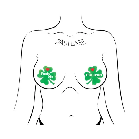 Pastease Fuck Me I'm Irish Shamrock Pasties