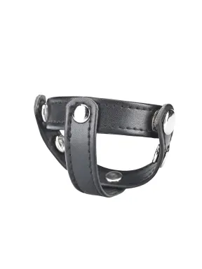 t-style cock ring with ball divider