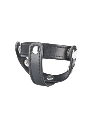 t-style cock ring with ball divider