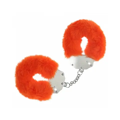 Ouch! Heavy-Duty Fluffy Handcuffs in Orange