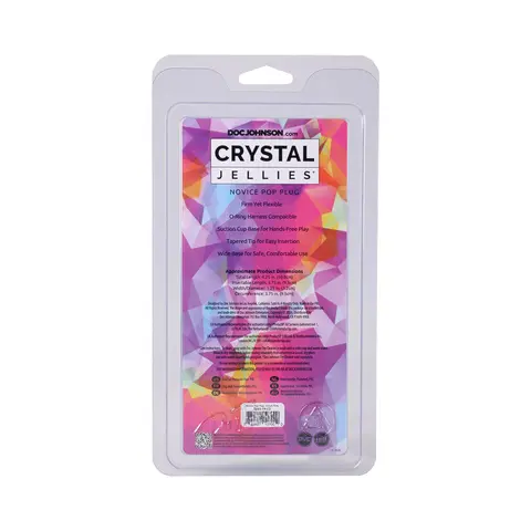 Crystal Jellies Novice Pop Plug 4 in. in Teal