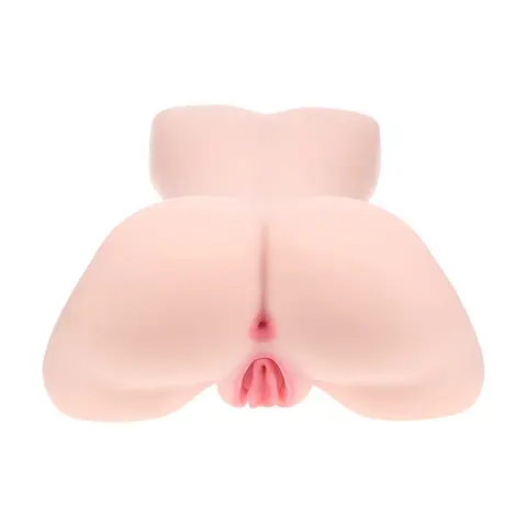 Xkin Bodyforms Ava Monroe Dual Entry Vibrating Masturbator with Interchangeable Sleeve Beige