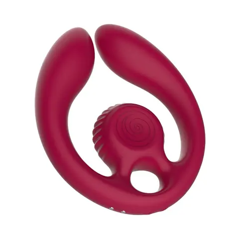 SVibe Snail GIZI Duo Couples Stimulator in Burgundy