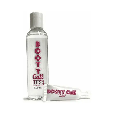 Booty Call Lube Duo 4 oz. Lube & 10ml Cherry Numbing Gel