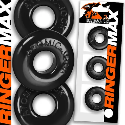 OxBalls Ringer Max 3-Pack in Black