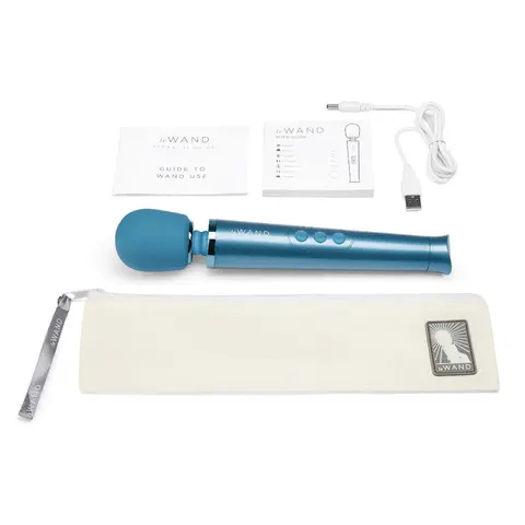 Le Wand Petite Rechargeable Massager in Blue