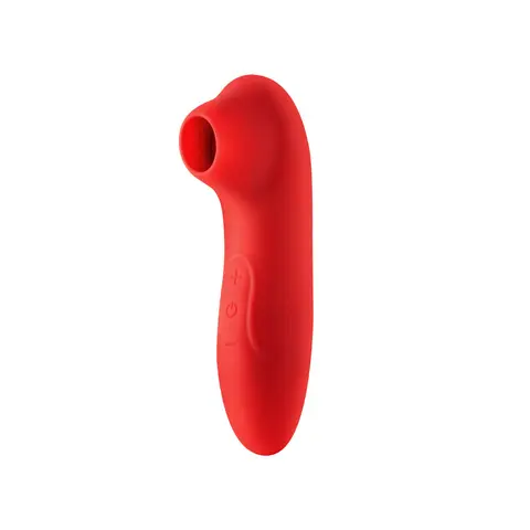 Luv Inc Cs19 Pulsing Clitoral Stimulator Rechargeable Silicone in Red