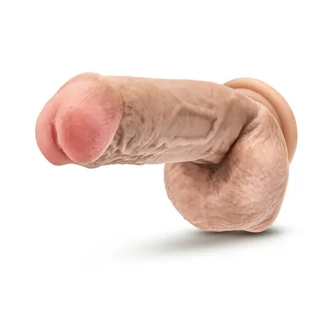 Hung Rider Trigger Realistic 8.5 in. Dildo with Balls Beige