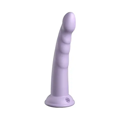 Dillio Platinum Collection Slim Seven 7 in. Silicone Dildo in Purple
