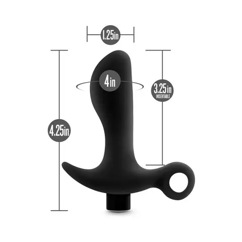 Anal Adventures Platinum Silicone Rechargeable Vibrating Prostate Massager 01