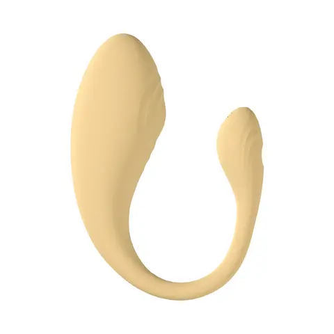LoveLine Wave C-shape Vibe Waterproof Remote in Yellow