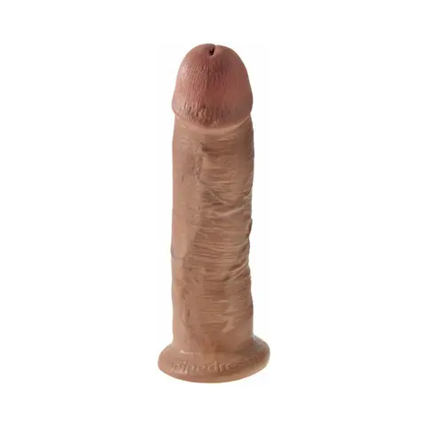 King Cock 10 in. Cock Realistic Dildo With Suction Cup in Tan