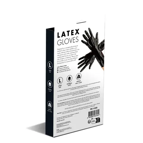 Prowler RED Latex Gloves Black L