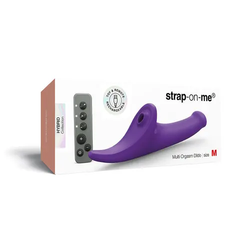 Strap-On-Me Multi Orgasm Dildo Medium in Purple