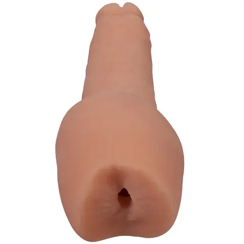 Signature Cocks Transgirls Natalie Mars Dual-Density 4.5 in. Cock with Penetrable Ass Beige