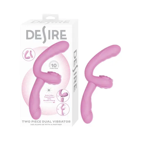 Desire Dual Vibrator 2 Piece in Lavender