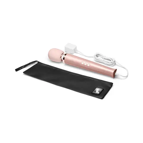 Le Wand Plug-In Vibrating Massager in Rose Gold