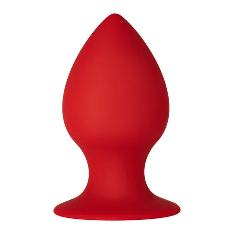 Forto F-98 Cone Silicone Anal Plug Large in Red