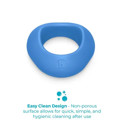b-Vibe Flex Ring Delta Silicone C-Ring Blue