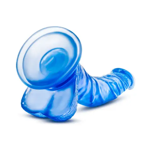 B Yours Sweet 'n Hard 7 Realistic 8.5 in. Dildo with Balls Blue