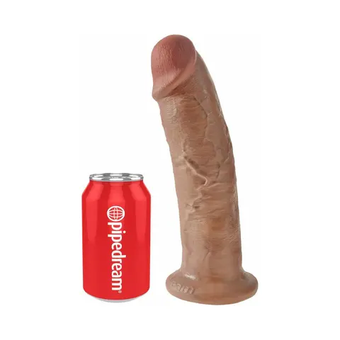 King Cock 10 in. Cock Realistic Dildo With Suction Cup in Tan