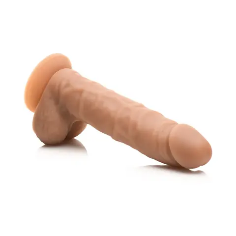 Easy Riders 7 in. Silicone Dildo with Balls Medium