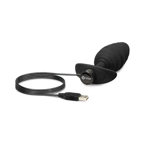 b-Vibe Twist Texture Plug Black