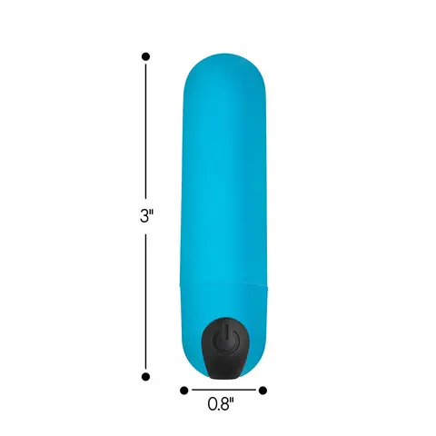 BANG! Vibrating Bullet with Remote Control in Blue