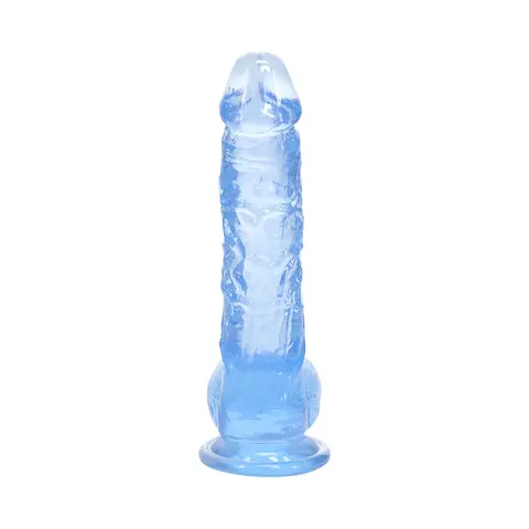 RealRock Realistic 5 in. Dildo with Balls in Blue