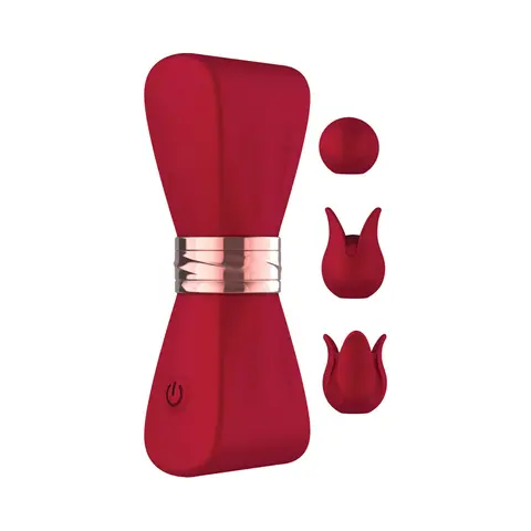Gold Glam Tri-Tip Vibe in Red