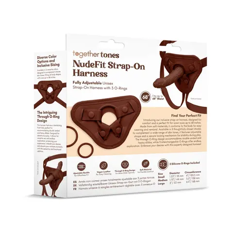 Together Tones NudeFit Strap-On Harness in Dark