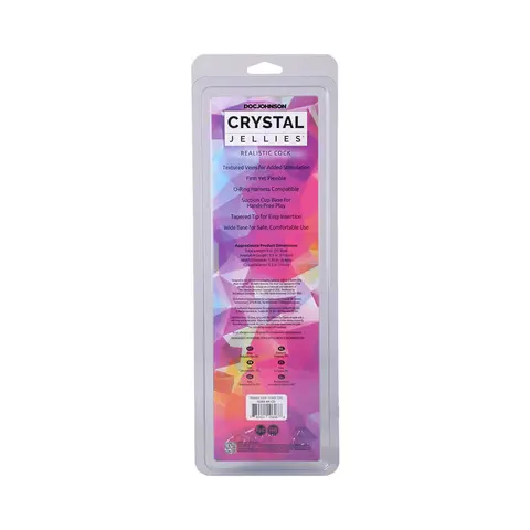 Crystal Jellies Realistic Cock 9 in. in Teal