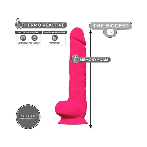 SILEX-D The Original Model 1 Dildo 15 in. in Pink