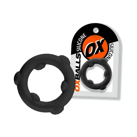 Oxballs Spinner Single Silicone Ring in Black