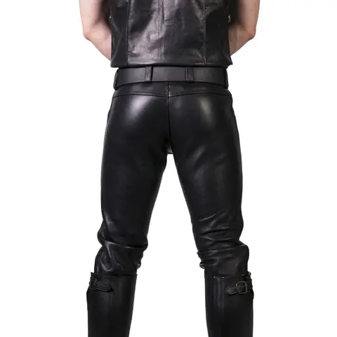 Prowler RED Leather Jeans Black 33 in.