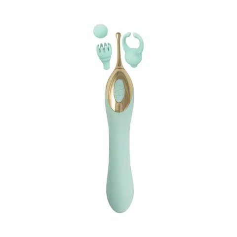Gold Glam Tri-Tip Vibe in Aqua
