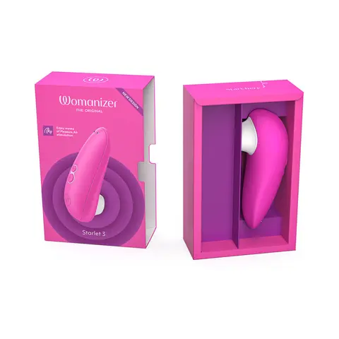 Womanizer Starlet 3 Rechargeable Silicone Compact Pleasure Air Clitoral Stimulator Turquoise in Pink