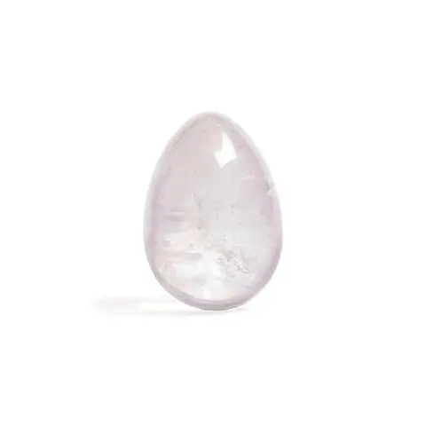 Chakrubs Prism Yoni Egg Clear Quartz (non-drilled)