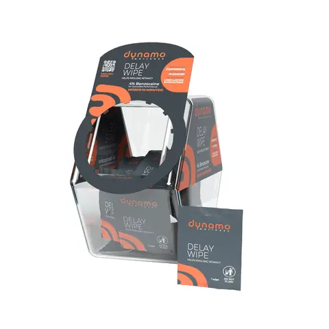 Dynamo Wellness Delay Wipe 4% Candy Bowl of 144