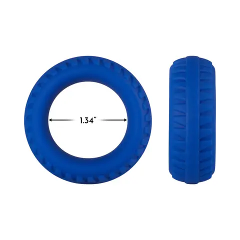Forto F-12 Liquid Silicone Cockring 35mm in Blue