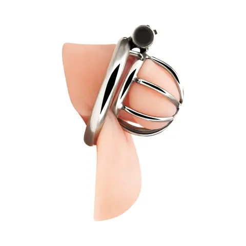 Blue Line Little Cock Chastity Cage