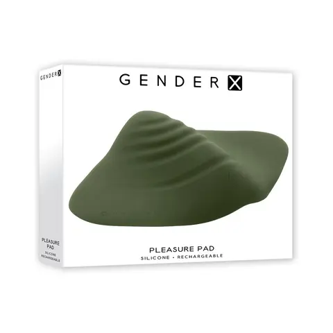 Gender X Pleasure Pad Rechargeable Grinding Pad & Stroker Silicone Green