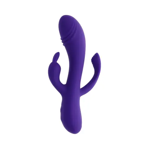 Selopa Triple Tickle 3-Point Stimulation Vibrator Purple