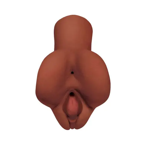 PDX Plus Pick Your Pleasure Dual Entry Stroker in Brown
