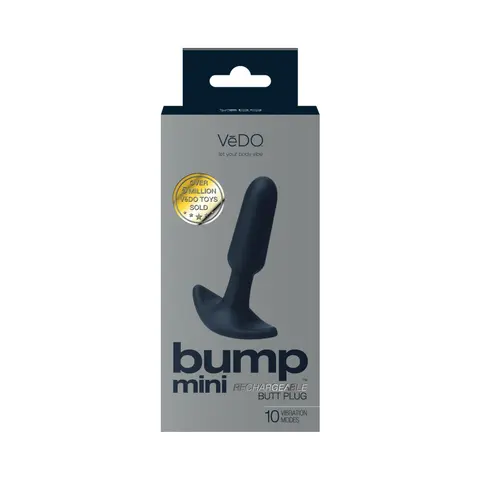 VeDO Bump Mini Rechargeable Anal Plug in Black